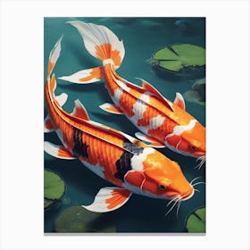 Koi Fish Painting (20) Canvas Print