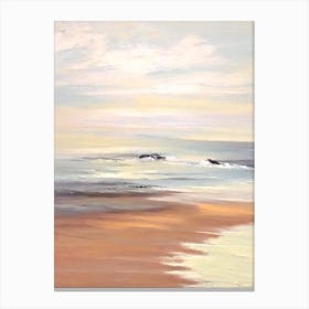 Fistral Beach, Cornwall Neutral 1 Canvas Print