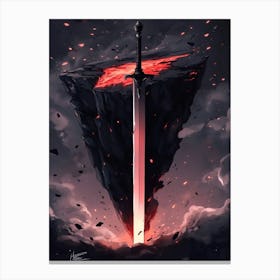 Sword Of Fire Canvas Print