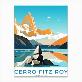 Argentina Cerro Fitz Roy Travel Canvas Print