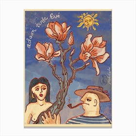 Adam & Eve Canvas Print