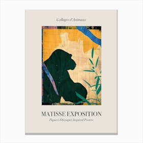 Gorilla 1 Matisse Inspired Exposition Animals Poster Canvas Print