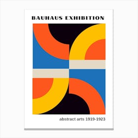 Bauhaus Orange Exhibition 6 Canvas Print