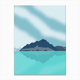 Bow Lake, Banff National Park, Alberta, Canada Canvas Print