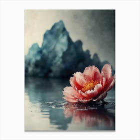 Flower In Water Canvas Print