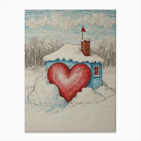 Heart House Canvas Print