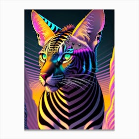 Psychedelic Tiger Canvas Print