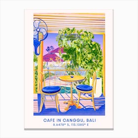 Cafe In Canggu, Bali Art Print Canvas Print