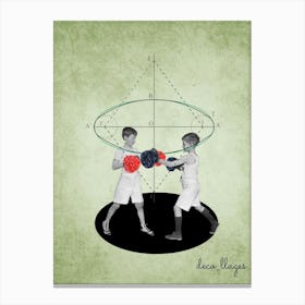 La boxe Canvas Print