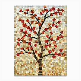 Mosaic Tree 2 Canvas Print