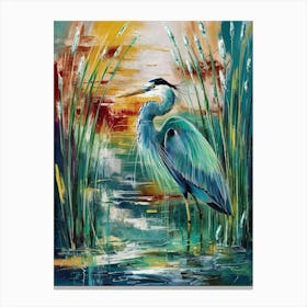 Blue Heron 1 Canvas Print