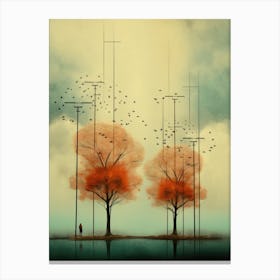 Two Trees Canvas Print