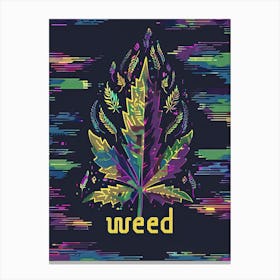 Weed Waves Canvas Print