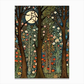 William Morris Night In The Woods 26 Canvas Print