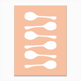 Minimalist Spoons Canvas Print