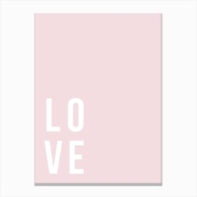 Love Pink Canvas Print