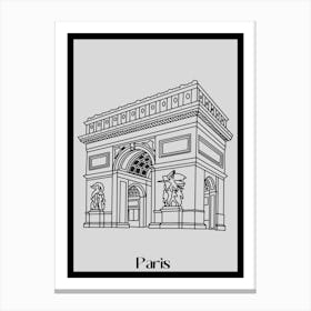 Paris Arc De Triomphe 3 Canvas Print