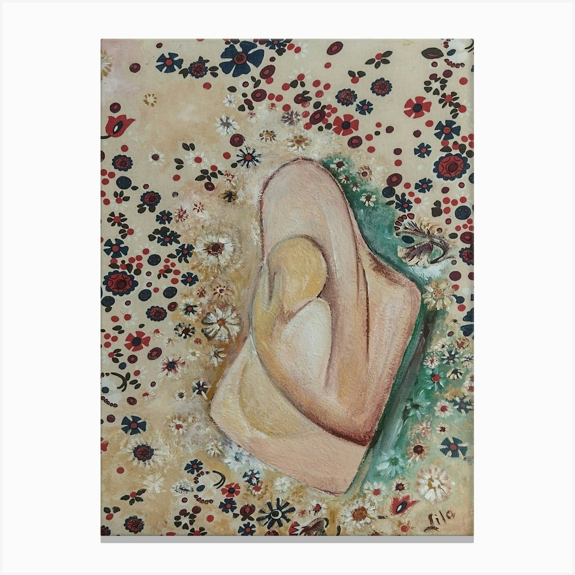 Mother's Day Divine Love, Mum & Baby Canvas Print by Vibrant Expressions