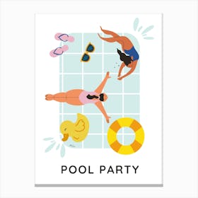 POOL PARTY Canvas Print