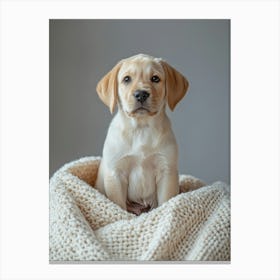 Labrador Retriever Puppy. Generated AI. Art Print 2 Leinwandbild