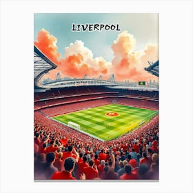 Liverpool Travel Retro Vintage V 05 Canvas Print