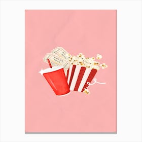 Popcorn And Popcorn Canvas Print