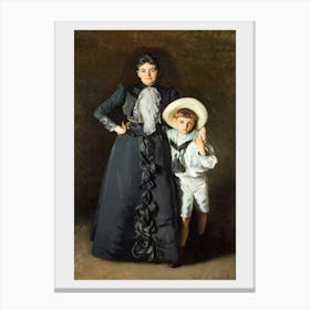 Portrait of Mrs. Edward L. Davis and Her Son, Livingston Davis (1890), John Singer Sargent Canvas Print