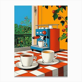 Coffee And Tea Canvas Print