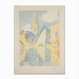 The Port of St. Tropez, Paul Signac Canvas Print
