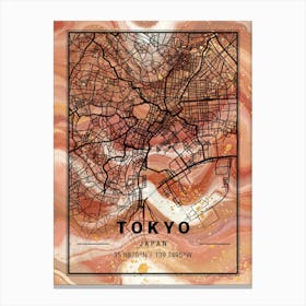 Tokyo Map Canvas Print