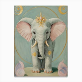 Elephant Performer Canvas Print