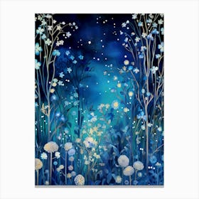 fantasy wildflowers Canvas Print