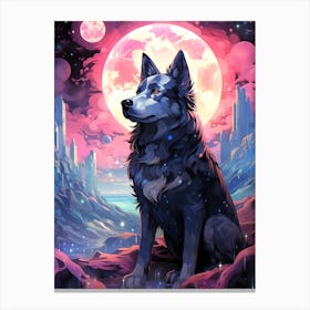 Wolf In Space 1 Canvas Print