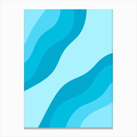 Blue Waves 2 Canvas Print