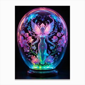 Fairy In A Glass Ball Canvas Print