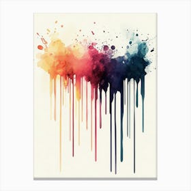 Abstract Watercolor Painting Canvas Print