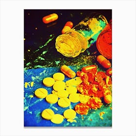 Colorful Pills And Pills Canvas Print