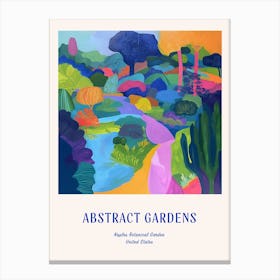 Colourful Gardens Naples Botanical Garden Usa 4 Blue Poster Canvas Print