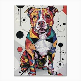 Geometric Dog 3 Canvas Print