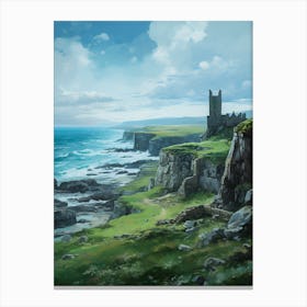 Castle On The Coast Canvas Print