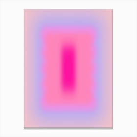 Pink Abstraction Gradient Aura Canvas Print