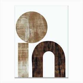 Letter 08997 Minimalist, Bauhaus Canvas Print