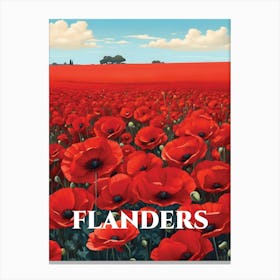 Flanders Poppy Fields Canvas Print