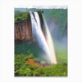 Kaieteur Falls Of The North, Guyana Majestic, Beautiful & Classic (2) Canvas Print