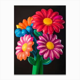 Bright Inflatable Flowers Cineraria 5 Canvas Print