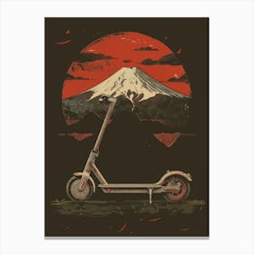 Fuji Scooter Canvas Print