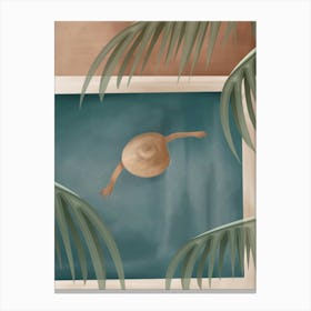 Weekend at my Pool I Canvas Print