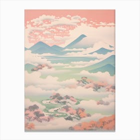 Mount Yatsugatake In Nagano Yamanashi, Japanese Landscape 4 Canvas Print