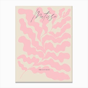 Pink Pattern Matisse Inspired Canvas Print