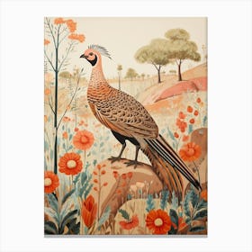 Pheasant 6 Detailed Bird Painting Canvas Print